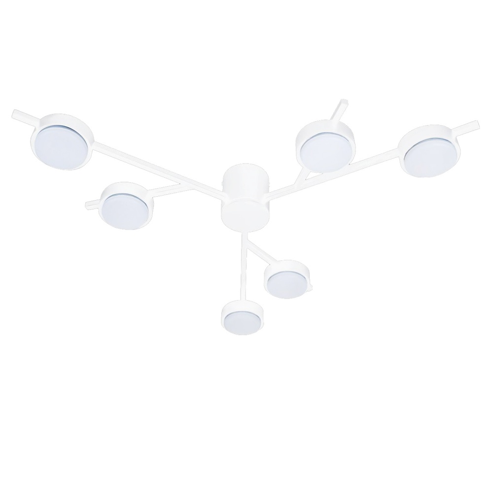 Люстра потолочная Victoria Lighting 6xGX53 белый Singapore/PL6 white