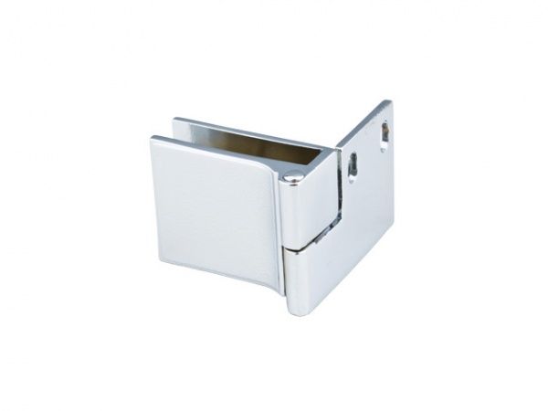 Петля для стекла угловая универсальная D-614 G2 хром DC 