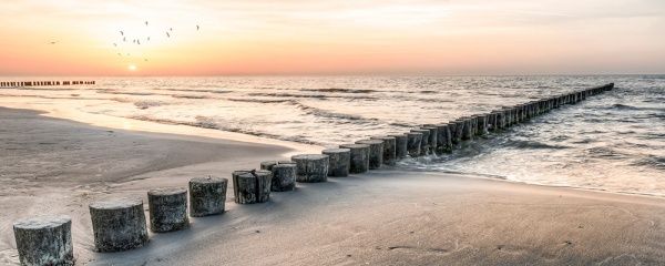 Репродукція Схід сонця 140x45 см Styler 