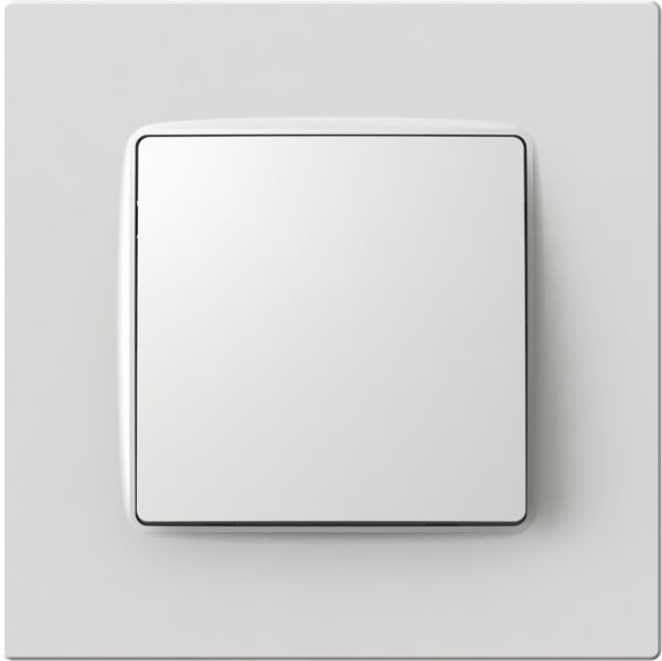 Переключатель проходной одноклавишный Plank Electrotechnic Classic/Nordic без подсветки 10 А 250В белый PLK0211031