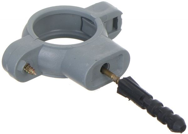 Хомут Rhein з дюбелем для кріплення каналізаційних труб d=32 мм