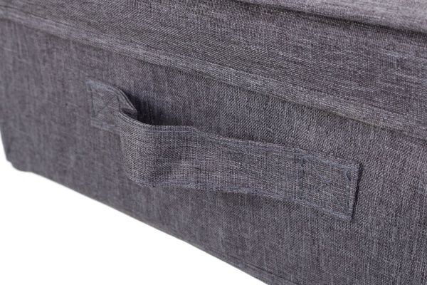 Ящик для зберігання із кришкою SO04127 London темно-сірий 140x250x300 мм