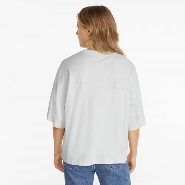 Футболка Puma INFUSE BOXY GRAPHIC TEE 53684172 р.S білий