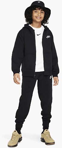 Спортивный костюм Nike K NSW CLUB FLC FZ TRACKSUIT FD3114-010 р.XS черный