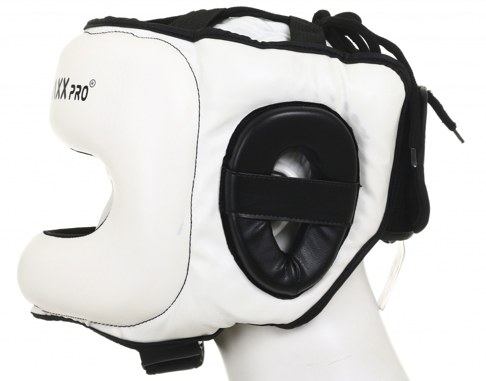 Шлем боксерский MaxxPro р. XL AHG-700 Black/white vynil XL черныйбелый