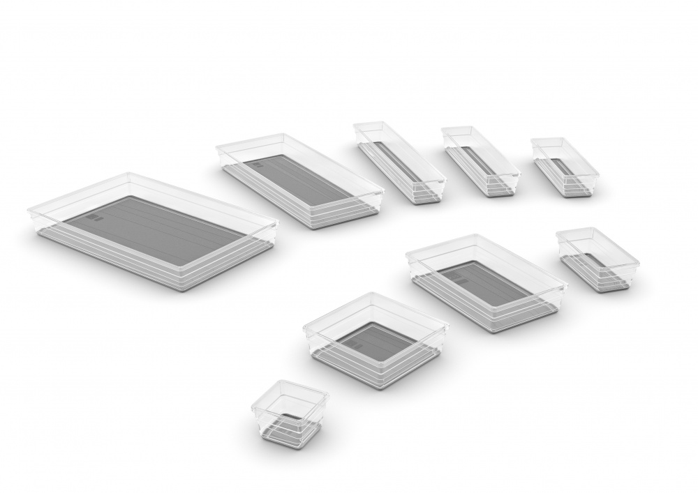 Органайзер Curver 244688 прозорийсірий Sistemo 2 50x150x75 мм