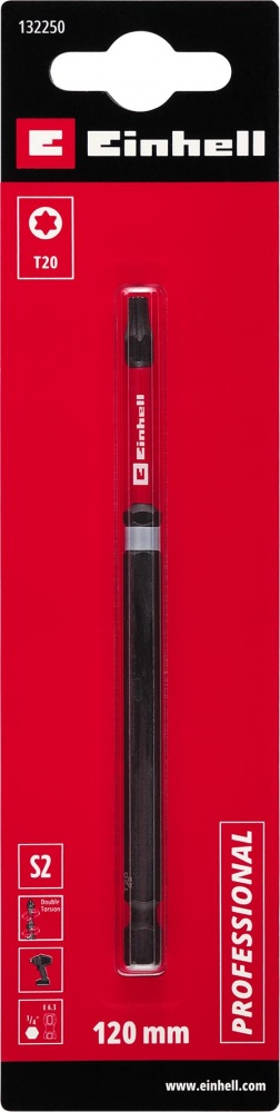 Біта торсіонна Einhell 120 мм S2 T20 1 шт. 132250