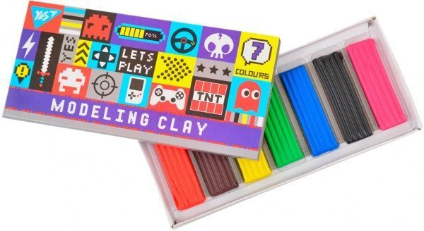 Пластилин восковой 7 цветов (м) YES