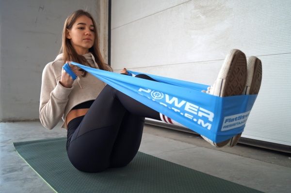 Стрічка-еспандер Power System синя PS_4121_Blue