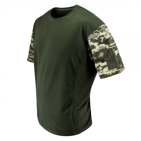 Футболка Expert ® Тактическая Микролакоста Темная Олива р.L пиксель
