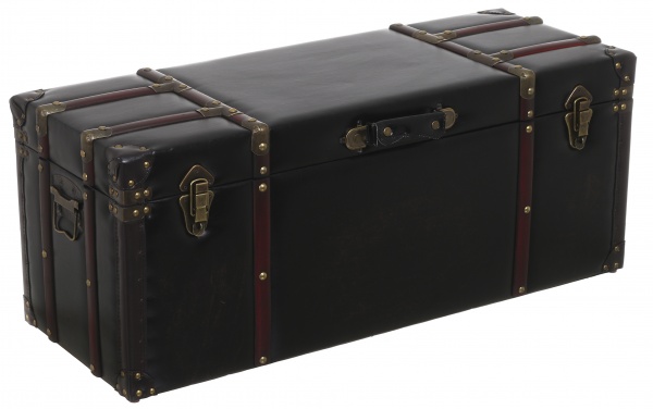 Сундук-пуф CHESTERFIELDS S 82x31.5x33.5 см темно-коричневый 