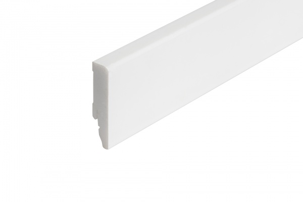 Плинтус Dardan Intense белый матовый 2440x60x14 мм 