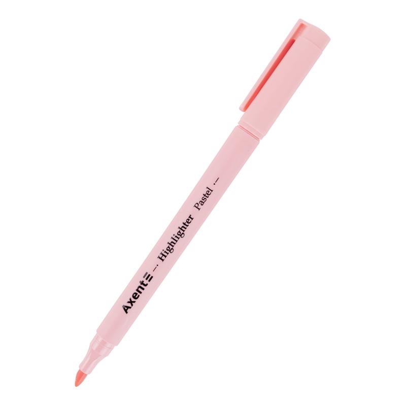 Маркер Axent Highlighter Pastel 2-4 мм розовый 2533-10-A