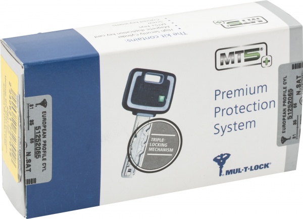 Цилиндр Mul-T-Lock MT5 31x31 ключ-ключ 62 мм никель