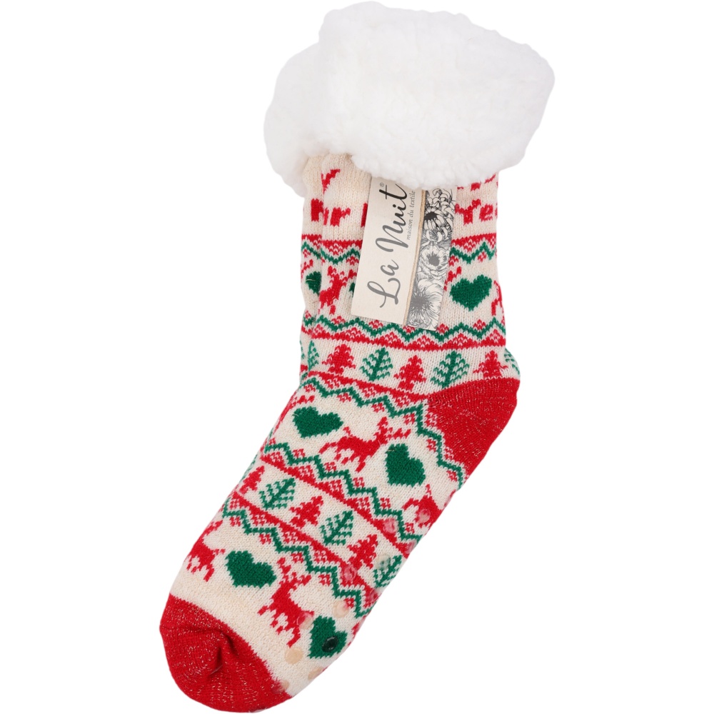 Шкарпетки жіночі La Nuit Home New Year р.one size білий 1 шт.