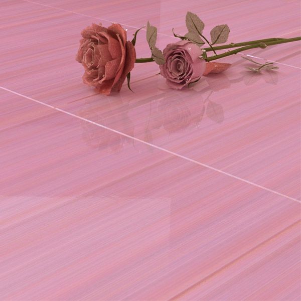 Плитка Golden Tile Flora розовий 1В5051 200х500 мм