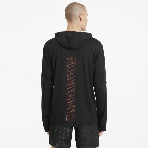 Джемпер Puma RUN HOODED MIDLAYER 52019901 р. M черный