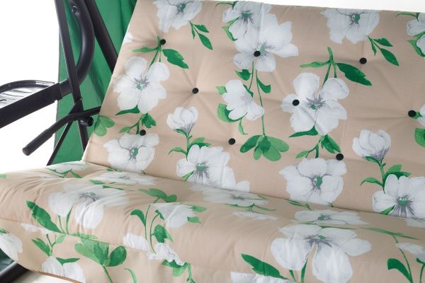 Качели OLSA Саванна 2586х1440х1737 мм белые цветы 