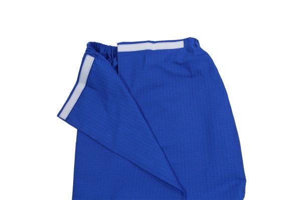 Парео для сауни Sauna PRO жіноче вафельне на липучці, волошкове