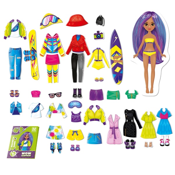 Игра настольная Vladi Toys Магнитная одевашка WOW Surprise Travel VT3210-15