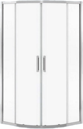 Душевое ограждение полукруглое 90х90х190 см прозрачное (ST90С)