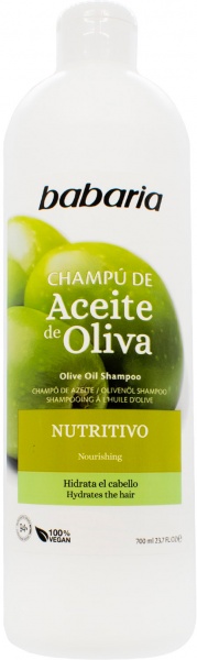 Шампунь Babaria живильний з оливковою олією 700 мл