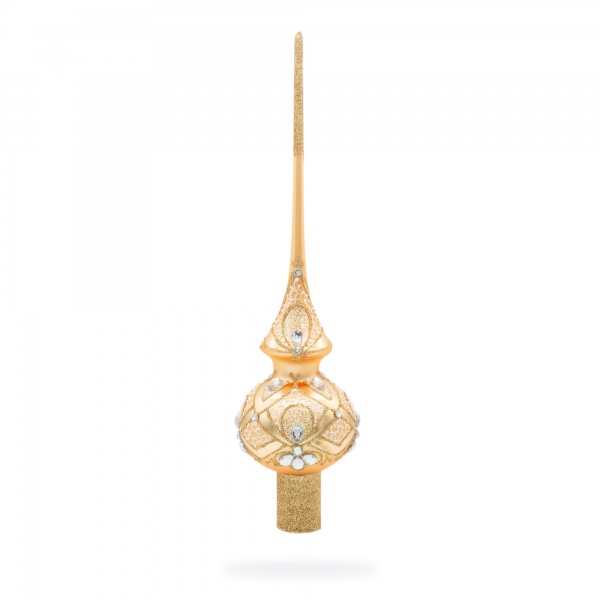 Верхушка стеклянная Фантазия B-398 матовая золотистый 