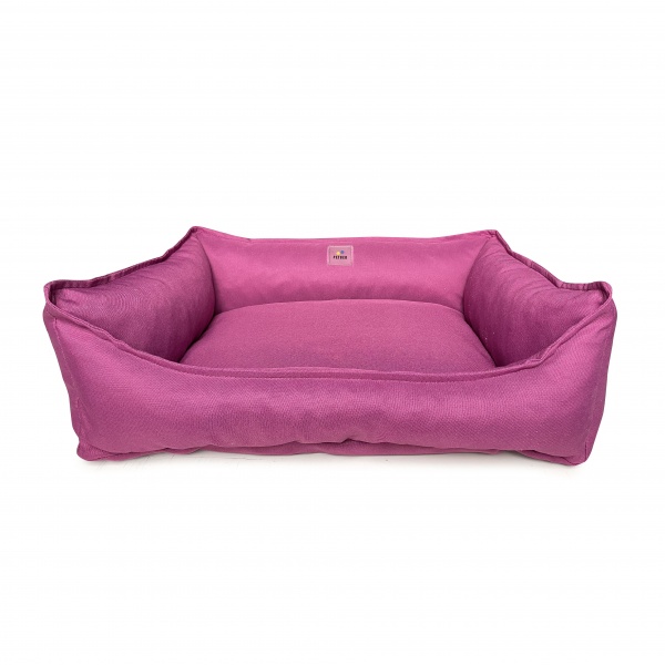 Лежак PETBED Mix Комфорт М 70x50x23 см рожевий
