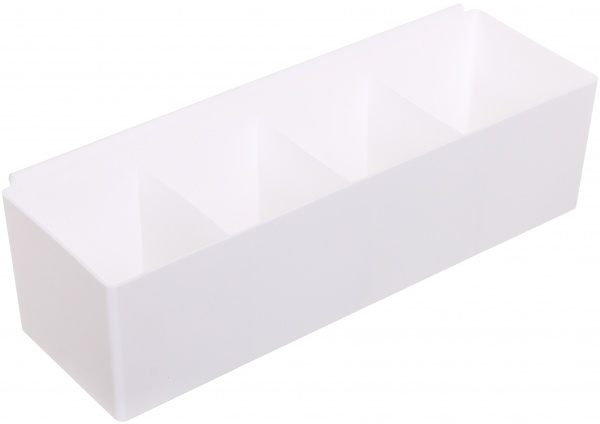 Органайзер Gondol Plastic Sabrina 90x262x75 мм белый 