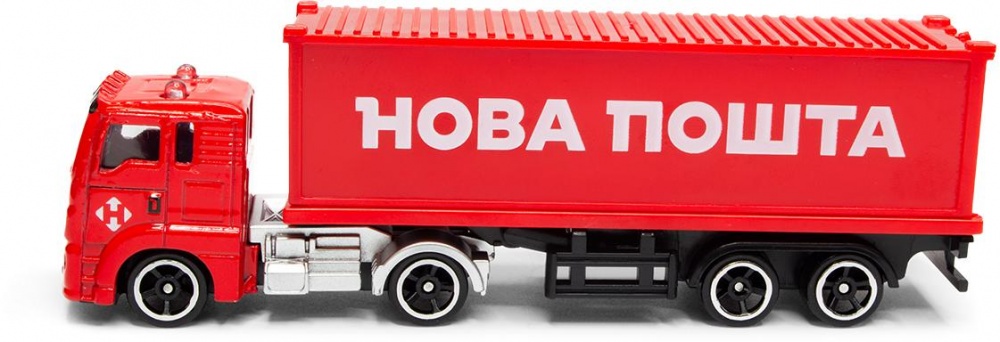 Модель TechnoDrive 1:43 Фура Новая Почта 250416CG