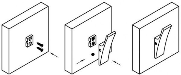 Гачок меблевий Ferro Fiori M 6040 нікель 46834