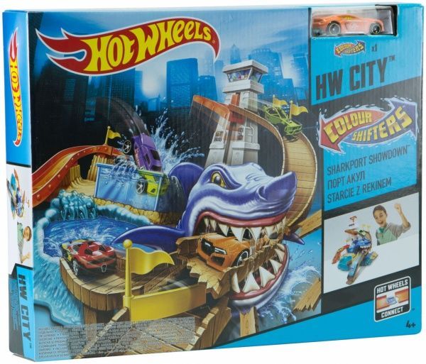 Трек Hot Wheels Полювання на акулу Зміни колір 1:55 BGK04