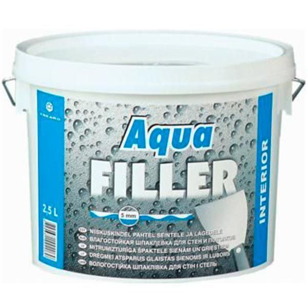 Шпаклевка Eskaro Aqua Filler влагостойкая внутренняя 2.5 л