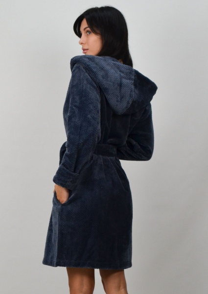 Халат домашний женский Roksana Assorty №1426/90091 р. 56 темно-синий