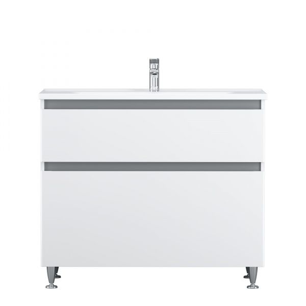 Тумба на ножках AM.PM M85-FSX1002-WC1002WG38X-Joy 100смбелый глянец