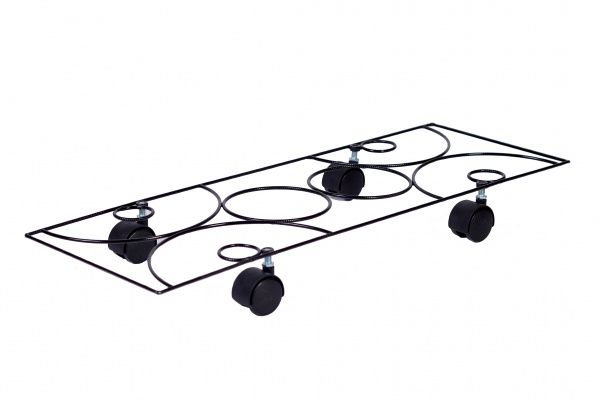 Подставка для цветов Shokoladka 21х61x10 см черный 