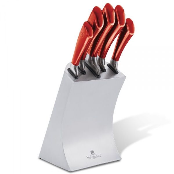 Набір ножів у колоді Metallic Line BURGUNDY Edition 6 предметів BH 2135 Berlinger