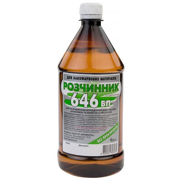 Растворитель БП 646 Velvana 0,8 л