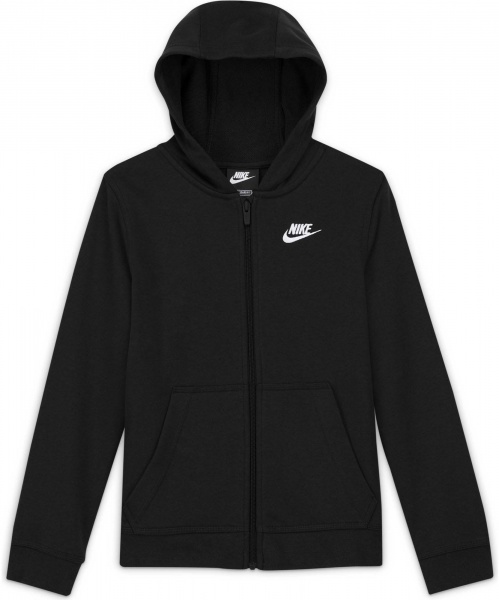 Джемпер Nike B NSW FT CLUB FZ DD1698-010 р. XL черный