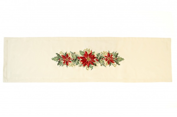 Дорожка на стол Омела 356-21/00 40x140 см бежевый 