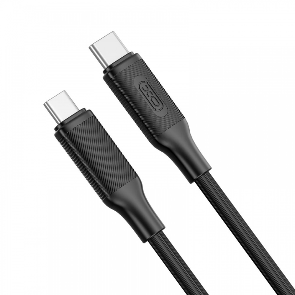 Кабель Xo NB-Q265B-CC USB-C to USB-C 60W Power Delivery 1 м black (NB-Q265B-CC.black)