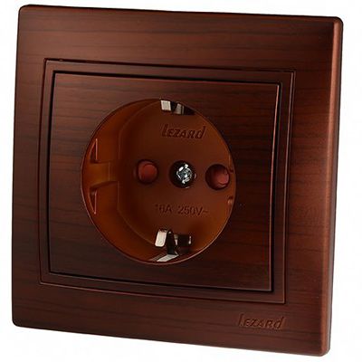 Розетка Lezard Mira 701-0404-124В античний кедр
