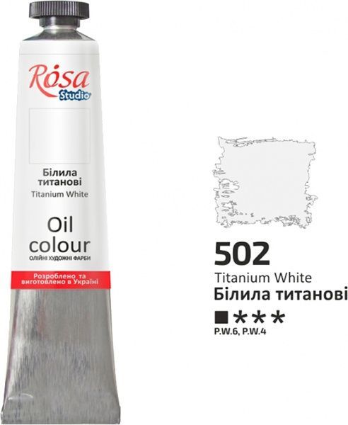 Краска масляная Белила титановые 326502 60 мл Роса
