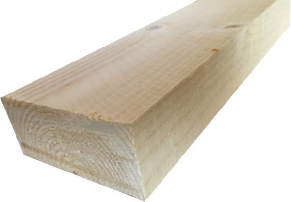 Брус ЦБМ Осмолода цільна конструкція 50х100х2500 мм смерека