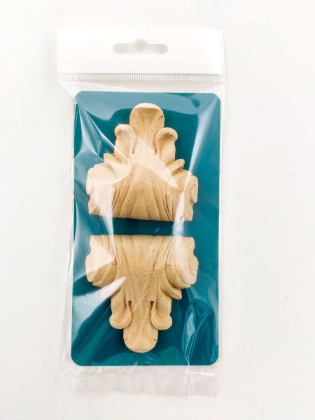 Декоративная панель деревянная капитель 2 шт. CB.05.60 60х63x14 мм 