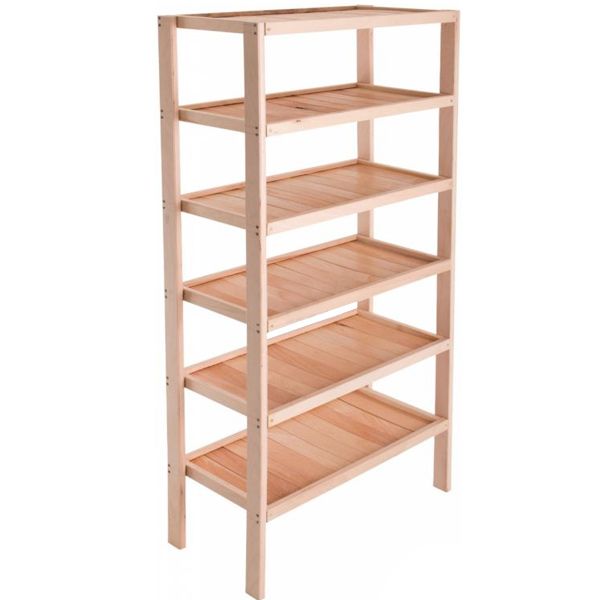 Стеллаж деревянный 180х80х40 см