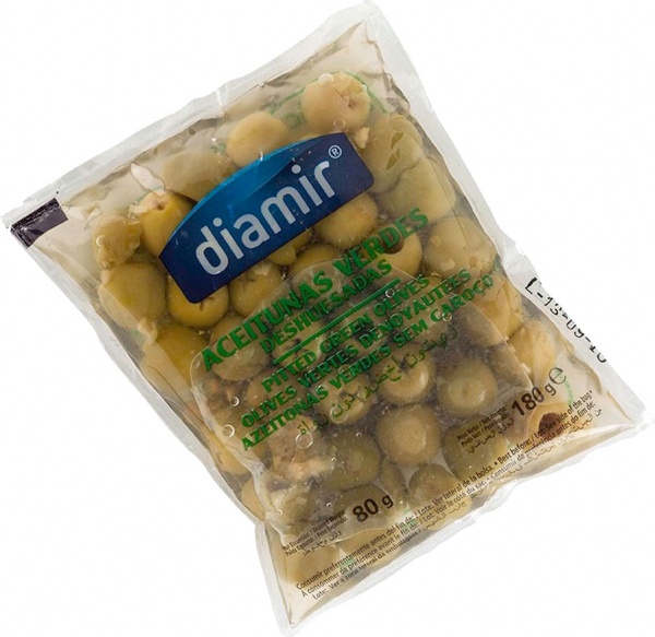 Оливки Nudisco зеленые без косточки 180 г