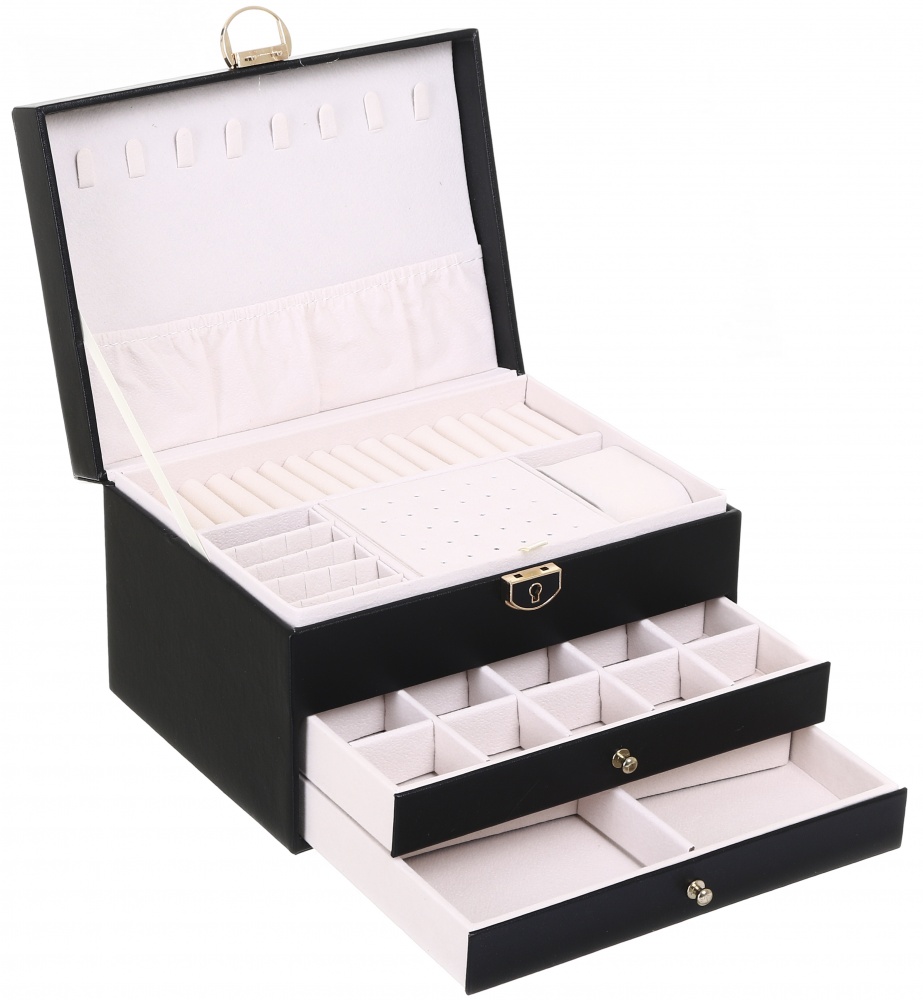 Скринька для прикрас Chic 23х17х13 чорна