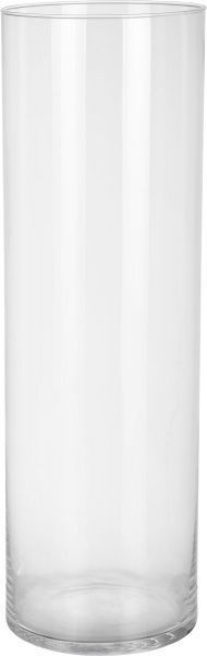 Ваза скляна циліндр прозора 60х19 см Wrzesniak Glassworks