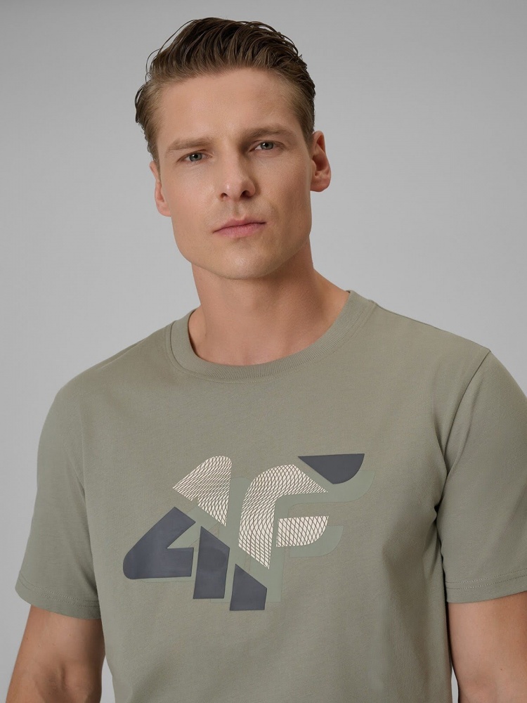 Футболка 4F TSHIRT M2667 4FWSS26TTSHM2667-43S р.2XL хаки